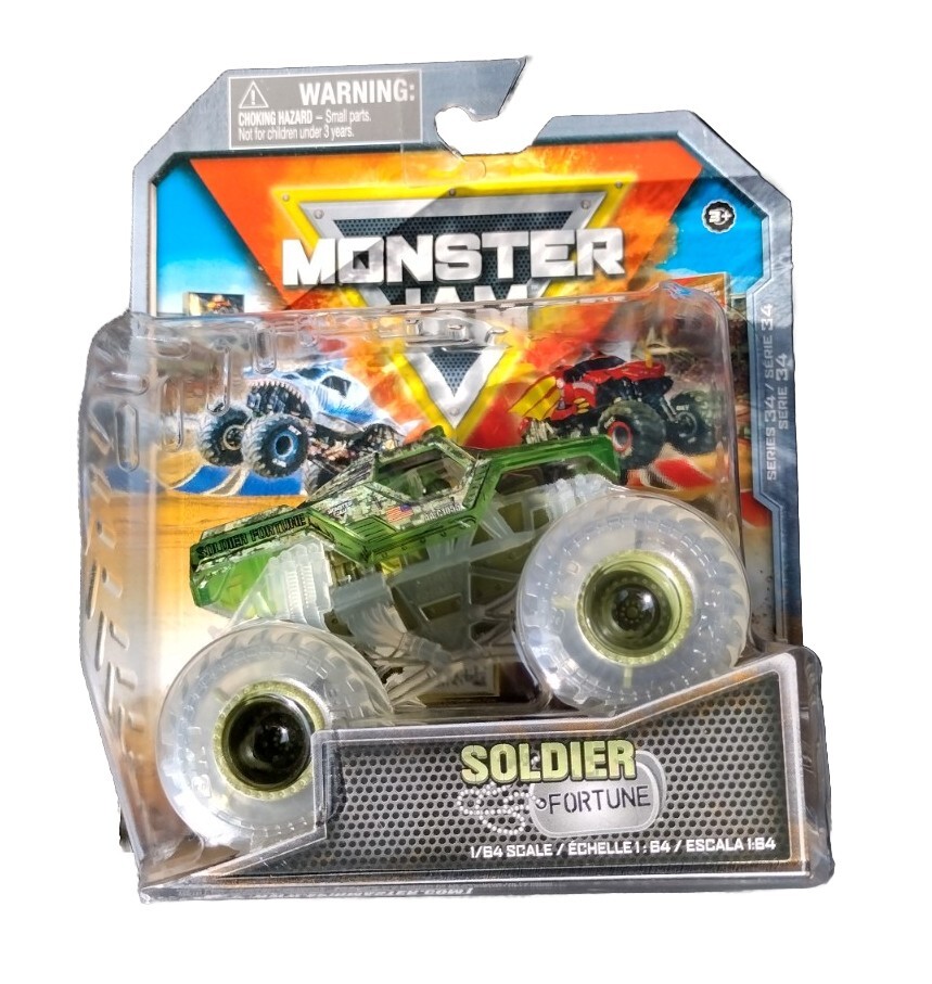 2024 SpinMaster MONSTER JAM 1/64 SOLDIER FORTUNE Ghost Crew