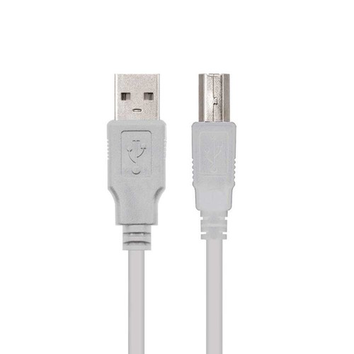 NANOKABEL Kabel Draht Drucker Kabel USB 2.0 A auf B Stecker 10.01.0102-BK 1m - Bild 2 von 6