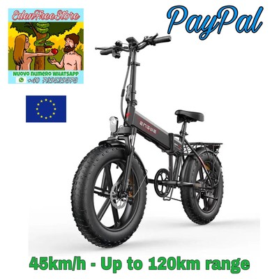  ENGWE EP2 PRO VÉLO ÉLECTRIQUE PLIANT GRANDES ROUES 20*4 250W 120KM EU