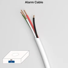 SECURITY WIRE BURGLAR ALARM 22/4 CCA CABLE 500FT CL2/3 RATED SHIELD AND UNSHIELD