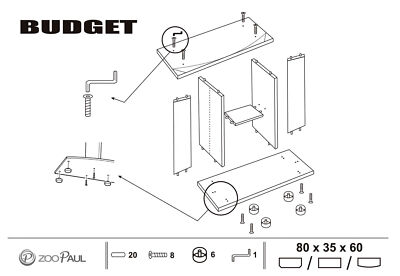 Diversa Aquarium Unterschrank Budget 80x35x60 - Weiß Für Aquarium Und Terrarium