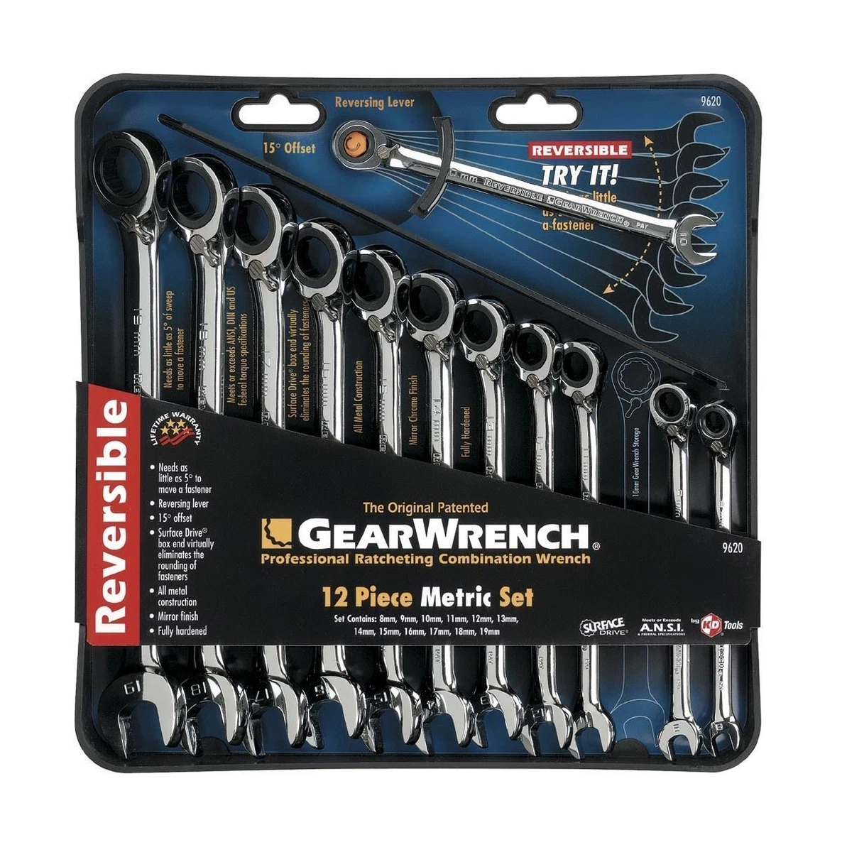 Gearwrench reversible ratcheting wrench set online