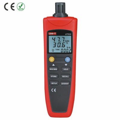 UNI-T UT332+ Digitales Thermo-Hygrometer Temperatur Feuchtigkeit Feuchtigkeitsme