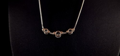 Collar de plata 925 circonitas brillante y elegante 43 cm - Imagen 6 de 7