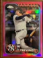 2024 Topps Chrome Update Magenta Refractors #USC99 Jose Trevino /399 W/ Base