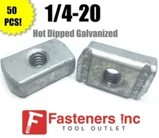 P3006 HG 1/4-20 Hot Dip Galvanized Strut Nuts W/O Spring Unistrut Channel 50/BX