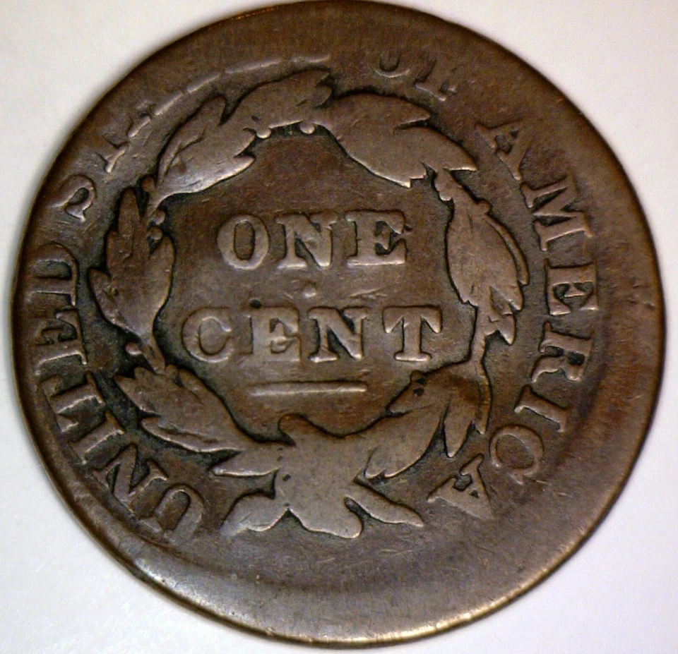 1831 ERROR OFF CENTER Coronet Head LARGE CENT US Coin NICE O/C LOT #1 NR - Image 4 of 4