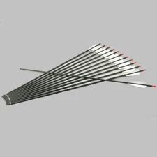 6pcs 30" Carbon Arrow SP500 Real Turkey Feather OD 7.8mm Archery For Bow Hunting