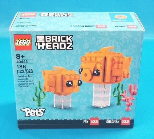LEGO Brickheadz Pets 40442 GOLDFISH #122 & Fry #123 Exclusive Set 2021