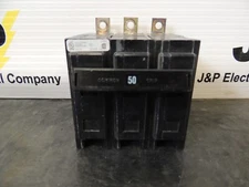 EATON Cutler Hammer QBHW3050H 3 pole 50 amp bolt on 22kA 240v Breaker