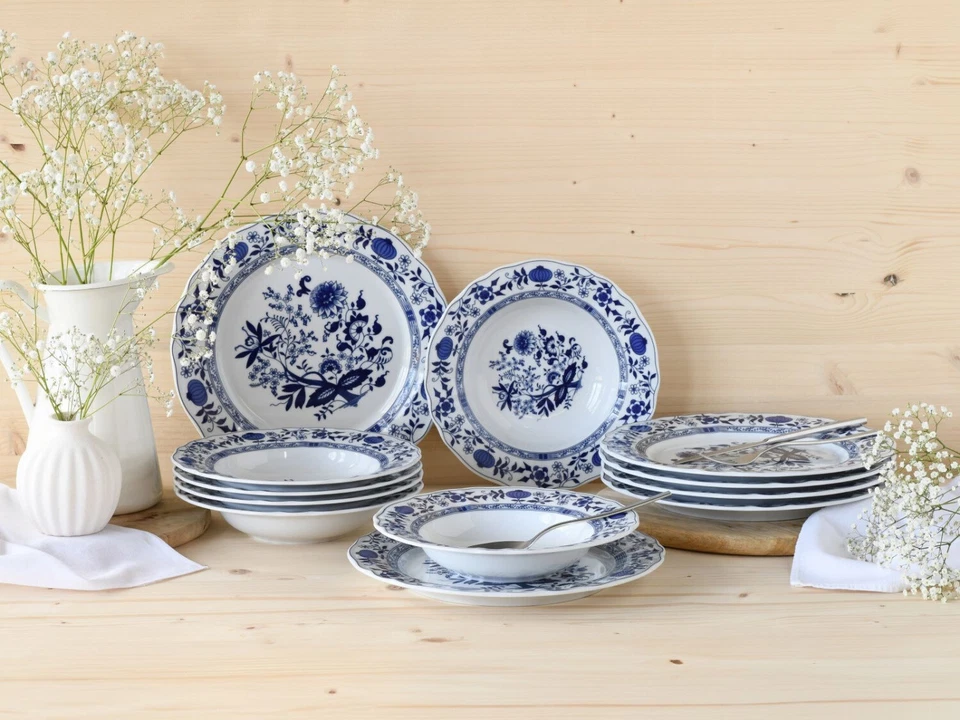 CreaTable - Flora - Tafelservice 12-tlg (Zwiebelmuster) - Bild 3 von 4