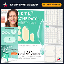 443 Count Hydrocolloid Pimple Patches for Face - Acne Treatment Cover Patch Bulk