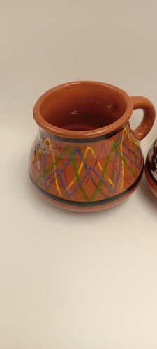 JASPE VON GUATAMALA VINTAGE KAFFEE ESPRESSOTASSEN ROT TON KERAMIK KAFFEETASSEN - Bild 12 von 24