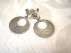 925 Mexican Silver SB Earrings Hoop Dangles Turquoise Color Stones KJ — photo 3