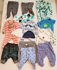 Baby Boys Clothes Lot NB - 3M 16 pieces Mostly Carters FREE SHIPPING