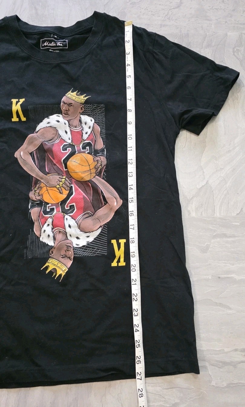 Mister Tee NBA Michael Jordan T Shirt Mens Size M Black Graphic Print Basketball thumbnail 5