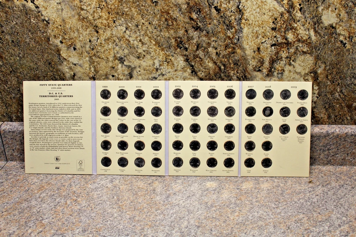 25+ State Quarter Book Us Quarters (1999-2008) for sale | Updated
