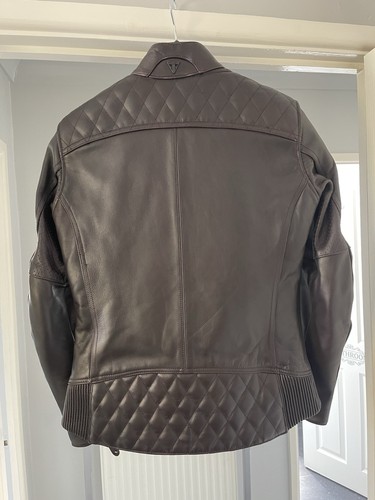 Triumph Andorra Ladies Leather Motorcycle Jacket Size S New With Tags - Picture 3 of 10