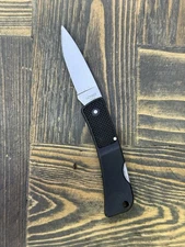 Gerber LST Ultralight 300 Black EDC Tiny Folding Pocket Knife Plain Edge (A)