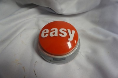 Vintage Staples ''That Was Easy'' Red Button - Tested & Works
