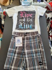 Boys 6T 2 Piece Hurley Shorts And T-shirt Set.