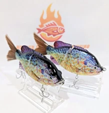 HPF 120 Jointed Sinking Sunfish Glide Bait Fishing Lure Pumpkinseed 2 pk FR SHIP