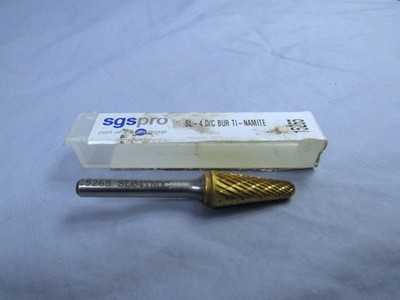 SGS Pro 1/4'' Shaft Carbide Burr, # 15265, Double Cut Tree Type, USA Made, New