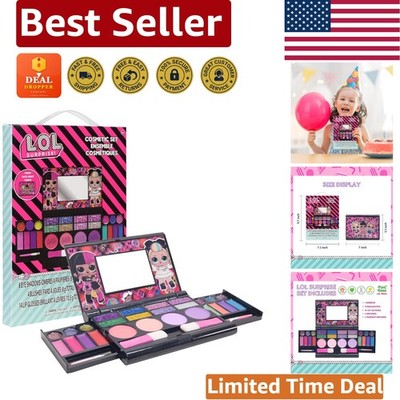 Complete Kids Makeup Kit with Washable Lip Gloss: Fun & Safe for Girls Ages 3+