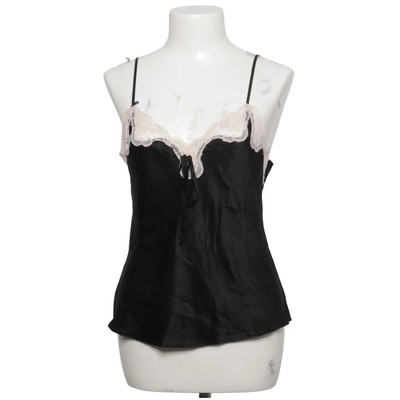 Fabiani, Pyjamaoberteil, Größe: 36/38, Schwarz/Beige, Seide, Einfarbig #2Hs