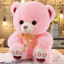 50 cmBig pink Teddy Bear Stuffed Animals with Footprints Gift for Kids