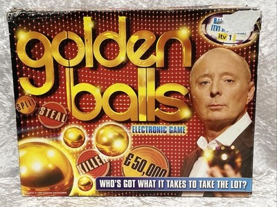 Golden Balls Electronic Game - ITV Brettspiel funktionstüchtig 100% vollständig super selten