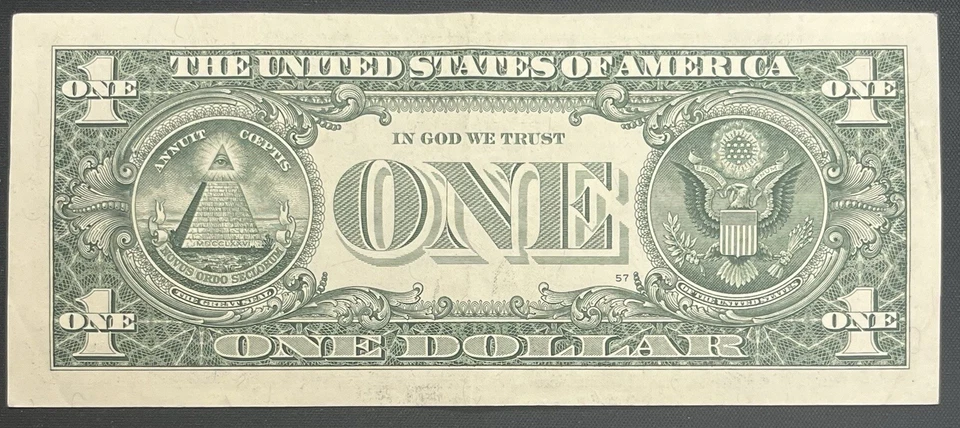 October 2 / February 10, 1992 (F10021992*) BIRTHDAY STAR Note $1 One Dollar Bill - Image 3 of 3
