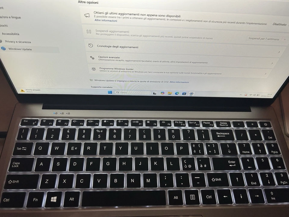 Portatile Laptop Processore Intel N5095A - Ram 16 gb - SSD 512 - Windows 11 - Immagine 3 di 4