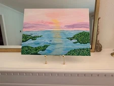 10" x 14" Original Acrylic Painting on Canvas Board Unframed