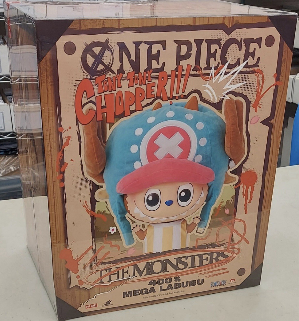 Authentic Popmart MEGA Labubu 400% TONY TONY CHOPPER ONE PIECE