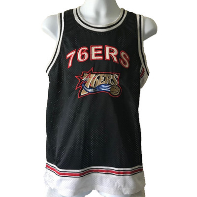Philadelphia 76ers NBA Elevation Basketball Tee  T-Shirt Youth Size M 12/14 Logo