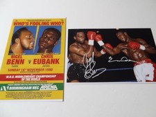 NIGEL BENN v CHRIS EUBANK 1990 SIGNED PRE-PRINT & POSTER PHOTOGRAPHS