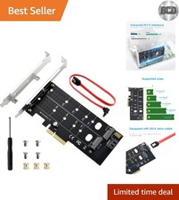 Efficient Dual M.2 PCIe Adapter - 32Gbps Speed Effective Cooling Design