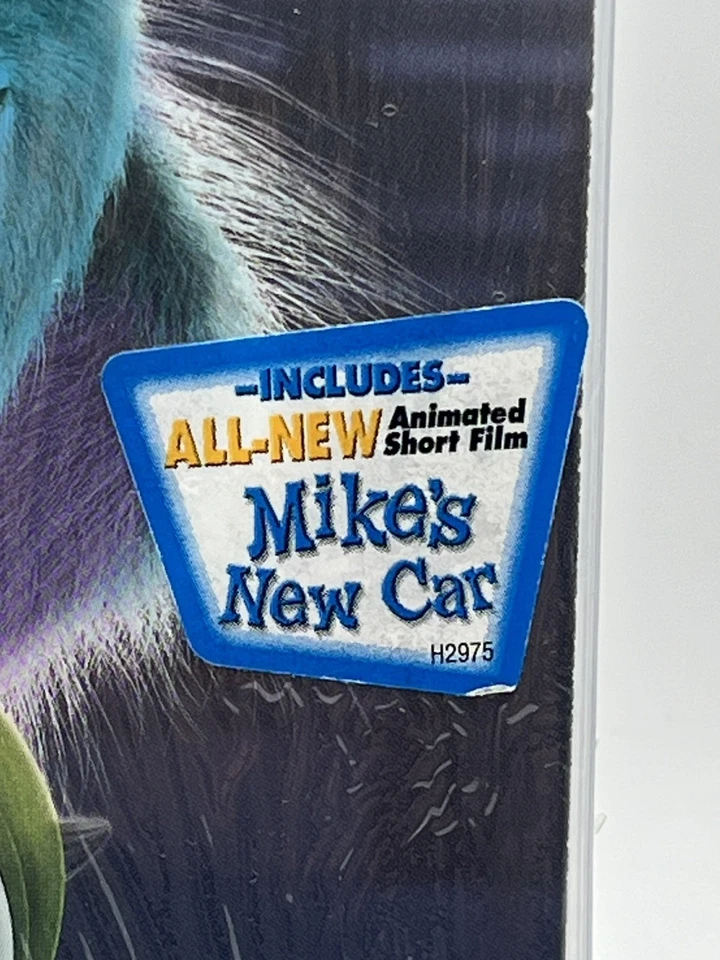  Disney Pixar Monsters, Inc. (VHS, 2001) Clamshell - John Goodman, Billy Crystal Foto 2 de 4