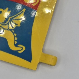 Vintage LEGO Blue/Red 6x5 Dragon Flag from Black Knight's Castle #6086 2525px5