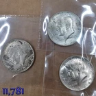 LOT OF THREE 1964 KENNEDY Silver HALF DOLLARS  50C FIFTY CENTS GREAT UNC TO AU