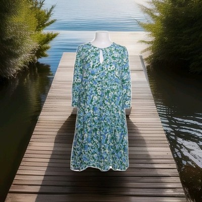 Rich & Royal Kleid Dress Damenkleid Gr.34-36 Blau Geblümt VISKOSE- TOP  