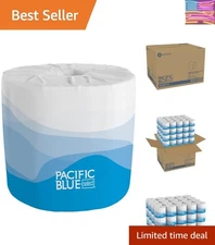Pacific Blue Select 2-Ply Embossed Toilet Paper - 550 Sheets, 80 Rolls, Eco-F...