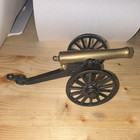 F.B.W. Vintage Cast Iron Military Cannon Toy on Wheels w/ F.B.W. Marking — photo 1
