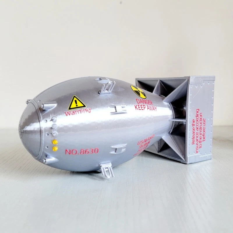 3D Printed 16cm 1:20 Military Model WWII USA "Fat Man" Atomic Bomb Collection - Image 4 of 4