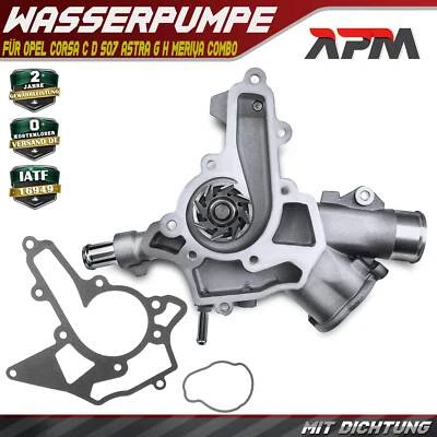 Wasserpumpe Mit Dichtung für Opel Corsa C D  Astra Tigra Meriva 1.0L 1.2L 1.4L - Bild 1 von 4