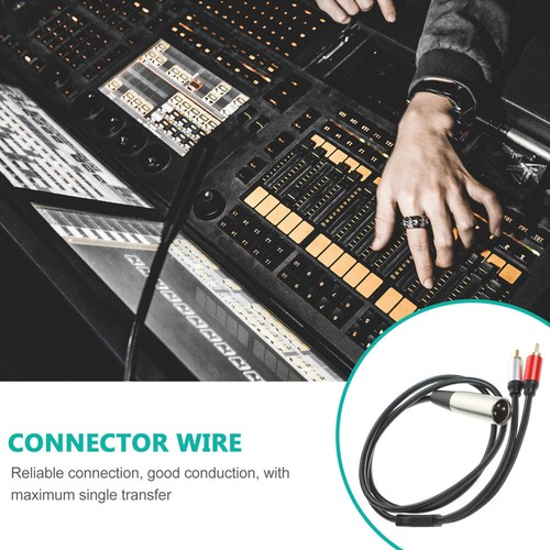 XLR to RCA Audio Cable Adapter Music Converter Mic Cord Microphone - Afbeelding 8 van 12