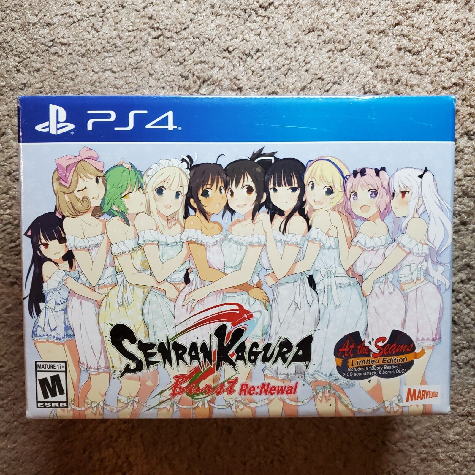 Senran Kagura Burst Re NEWAL At The Seams Edition PS4 NO GAME SEALED  SOUNDTRACK