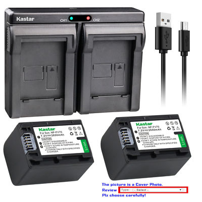 NP-FV70 Battery or Dual Charger for Sony NEX-VG10 NEX-VG20 NEX-VG30 NEX-VG900