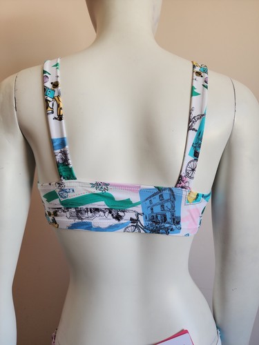 Seafolly Australia Girls Amalfi Coast Bikini Swimsuit & Sarong Set Size 16 New - Picture 8 of 10